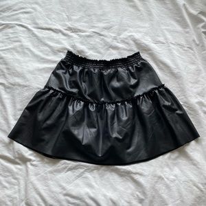 Laundry by Shelli Segal Faux Leather Skirt